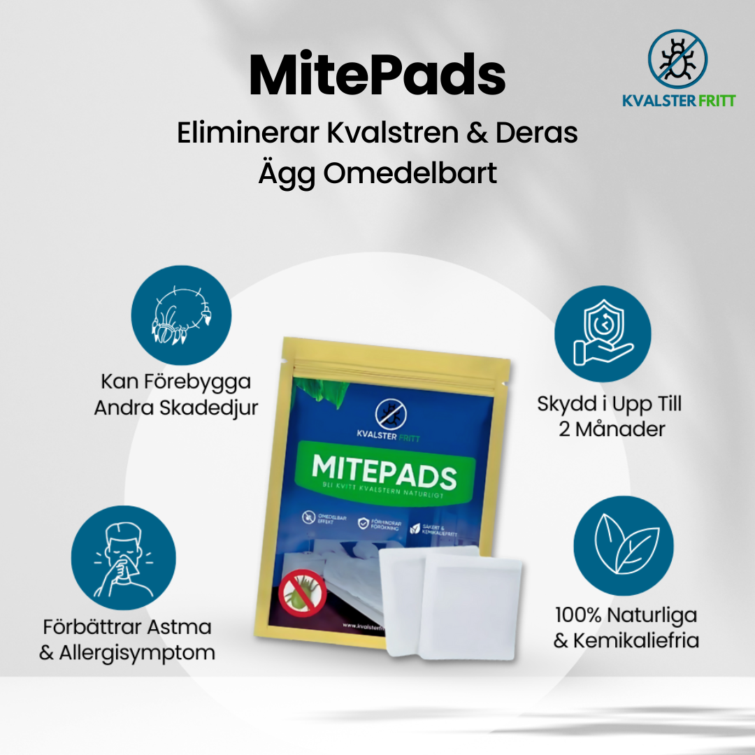 MitePads - Bli kvitt kvalstren naturligt