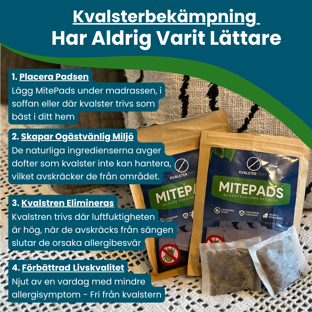 MitePads - Bli kvitt kvalstren naturligt
